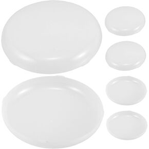 6pcs Round Lampshade Diffuser Frosted White Cover for Drum Lampshades Pendants Quick Installation for Residential Commercial Lighting Projects