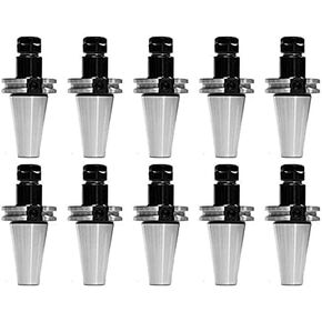 10PC TPACTOOLS CAT40 ER16 PRECISION COLLET CHUCK SET G2.5 TRUE BALANCE 0.0001" NEW (with haas pull stud)