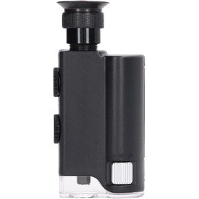 Gemological Portable Microscope with 200x to 240x Optical Zoom and UV Light Digital Microscope Handheld for Jewelry Appraisal