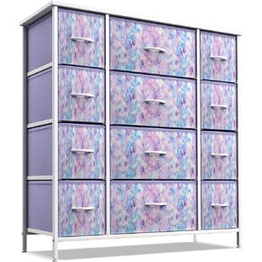 Sorbus Kids Dresser with 8 Drawers - Storage Unit Organizer Chest for Clothes - Bedroom, Kids Room, Nursery, & Closet (Purple, 31.5 x 12 x 32-8 Drawer)