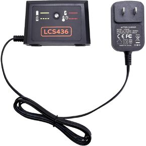 40 فولت ، استبدال شاحن البطارية لـ Black و Decker 36V 40V Max Lithium Charger LCS36 LCS40 ، متوافق مع BLACK & DECKER 36V/40V MAX LBXR36 LBXR2036 LBX1540 LBX2040 LBX2540