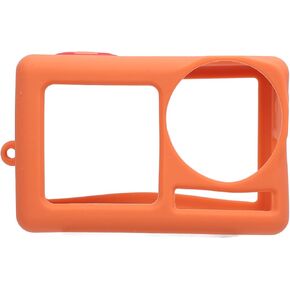 Camera Silicone Protective Cover, Easy to Install Action Camera Silicon Cover with Lens for Photography (Gray)