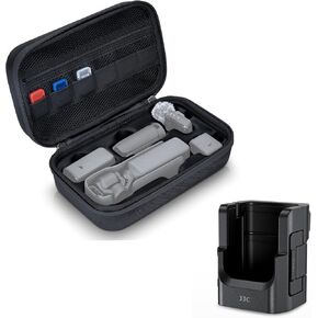 Kiorafoto Case + Expansion Adapter：OSMO Pocket 3 Case with Osmo Pocket 3 Expansion Adapter