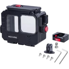 Aluminum Waterproof Case for GoPro HERO13 Black HERO12 HERO11 HERO10 HERO9 Action Camera 80M Deep Waterproof Horizontal and Vertical Shooting Quick Switch (Quick Release Model 63075)