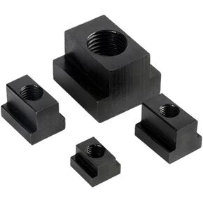 5Pcs/Set M6 M8 M10 M12 M16 M20 M22 M24 T-Nut Black Finish Grade 10.9 Carbon Steel T-Slot Nut Tapped Through Slot T-Nuts(5Pcs M16)