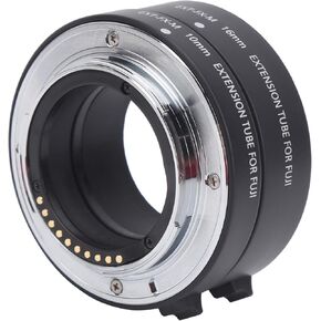 10mm 16mm Macro Autofocus Close Up Extension Tube Adapter Set, Compatible with Fuji X Mount Mirrorless Camera, Gold Plated Contacts for Excellent Metering, Reduce Shortest