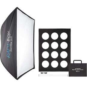 Westcott Rapid Box Switch Rectangular 3x4 Feet Softbox Bundle with Westcott Pro Light Adjustable Corner System Mods with Travel Case (2 Items)