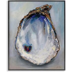 Stupell Industries Oyster Oyster Shell تصميم فن Giclee بواسطة Jeanette Vertentes