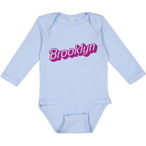 TATY Kids Brooklyn Doll Font Long Sleeve Baby Infant Bodysuit