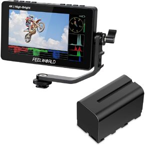 FEELWORLD F5 Prox Camera Monitor and F750 4400mAh Battery