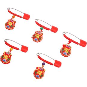 Safety Pin Charms 10pcs Diaper Pin Set for Baby Blessing Sachets Embroidery