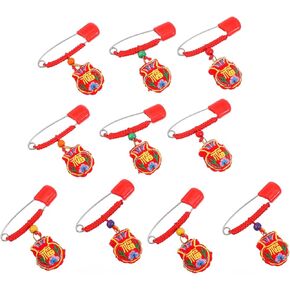 JOJOFUNY 10PCS DIAPER PINS SACHETS MESATIONS FOR TIGER YEAR POSTREATIN