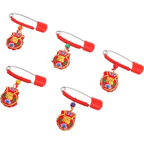 Gadpiparty Newborn Safety Brooch 10pcs Anti- Scent Pins Baby Safety Pin Set Portable Sachet Bag Tiger Year Present for Boys and Girls