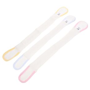 Toyvian 3pcs Boy Girl Diaper Fixing Straps Adjustable Belt for Easy Diaper Fastening Comfortable Patch Design Suitable for Varying Waist Nursing Supplies