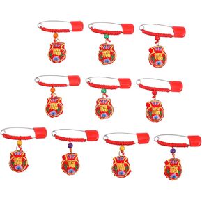 Tiger Year Newborn Safety Pin 10pcs Anti- Scent Sachet Bag Safety Brooch Infant Diaper Pin Portable Charms