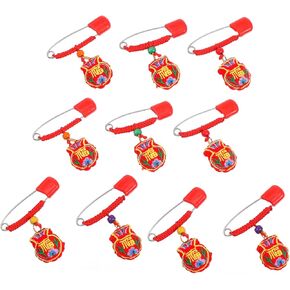 Homoyoyo 10pcs Newborn Safety Diaper Locking Fasteners for Diapering Portable Sachet Amulet for Year Tiger Comfortable Secure Diapering