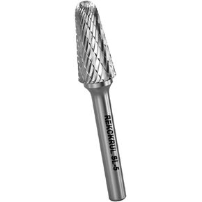 Tungsten Carbide Rotary Burr Bit, SC-5 Double Cut Carbide Burr with 1/4" Shank for Metal, Wood, and Steel – Durable Die Grinder Accessory for Deburring, Engraving & Polishing
