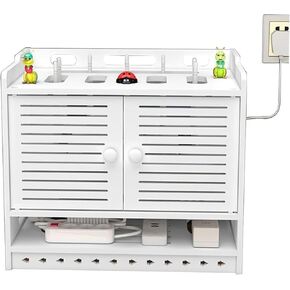 Router Storage Box，WiFi Router Storage Box, WiFi Router Boxes, Wall-Mounted Decoration, TV Set-top Box Storage(A)