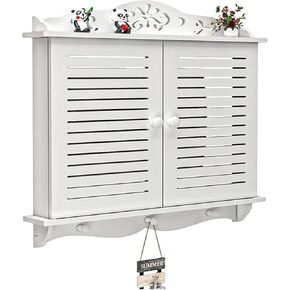 Router Storage Box，WiFi Router Storage Box, Wall-Mounted Router Shelf Storage Box, Multimedia Switchgear Decorative Box for Electric Box(46x42x7cm)