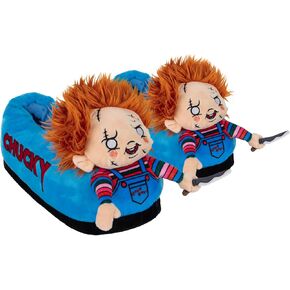 Odd Sox, Chucky, Fun Plush Indoor Novelty Slipper, Big Cozy, Medium
