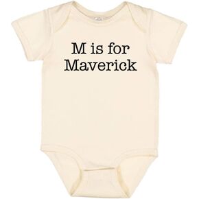 M is for Maverick Baby Infant Bodysuit