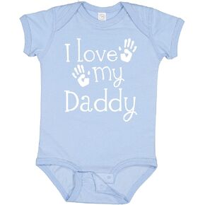 inktastic I Love My Daddy Fathers Day Baby Bodysuit
