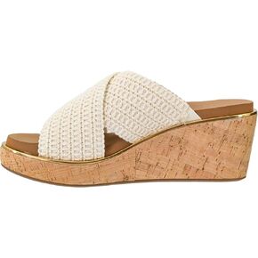 Corkys Footwear The Peace Out 2.5-Inch Woven Strap Wedge - Trendy and Chic Strap Design, Comfortable, Lightweight, and Durable Summer Wedges for Versatile Fashion