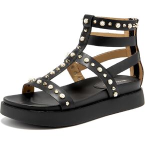 Beau Today Gladiator Sandals for Women ، Platform Studdals Women ، أحذية مريحة للمشي ، أحذية مريحة للسيدات ، Summer Beach Shood