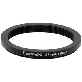 Fotodiox Metal Step Down Ring, Anodized Black Metal 55mm-48mm, 55-48 mm