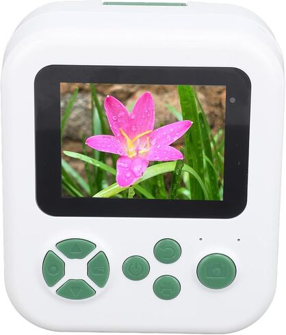 Yoidesu Instant Print 2.4 بوصة شاشة صورة شخصية رقمية مع كاميرا مزدوجة للأطفال ، فلاش LED ، الطابعة ، متصلة بتطبيق Walkprint ، الطباعة الحرارية الآمنة (الأخضر) in Kuwait