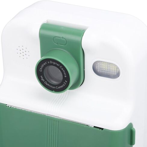 Yoidesu Instant Print 2.4 بوصة شاشة صورة شخصية رقمية مع كاميرا مزدوجة للأطفال ، فلاش LED ، الطابعة ، متصلة بتطبيق Walkprint ، الطباعة الحرارية الآمنة (الأخضر) in Kuwait