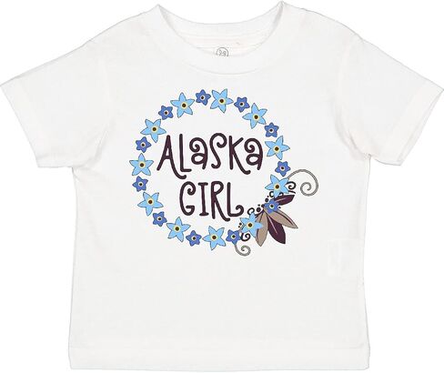 inktastic Alaska Girl Forget-Me-not Flower Toddler T-Shirt in Kuwait