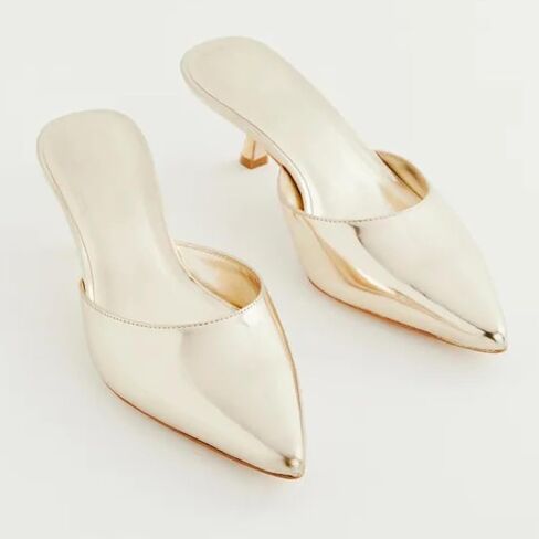 Women Kitten Heels Mules Mesh Pointed Toe Low Heel Pumps Closed Toe Slingback Dress Shoes in Saudi Arabia