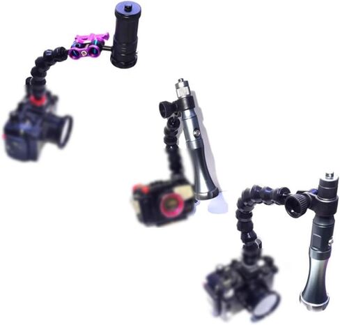 Yiju Underwater Camera Light Arm Flexible Joint Universal for Rig for Scuba Snorkeling Ys Head Adapter Light Mount Hot Shoe Mount, 6 Joints in Kuwait