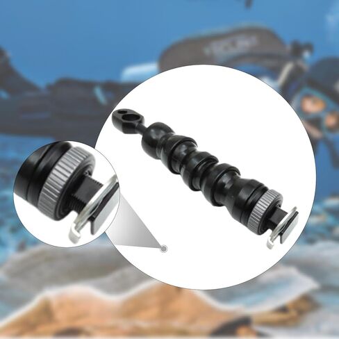 Yiju Underwater Camera Light Arm Flexible Joint Universal for Rig for Scuba Snorkeling Ys Head Adapter Light Mount Hot Shoe Mount, 6 Joints in Kuwait