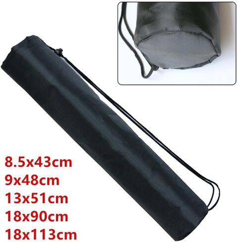 1Pc Drawstring Tripod Bag, Folding Carrying Case For Mic Tripod Stand, Light Stand, Umbrella, Black(18x113cm) in Saudi Arabia