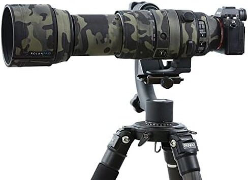 Rolanpro Waterproof Lens Camouflage Cover for Sigma 150-600mm F/5-6.3 DG DN OS Sports Raincover Mirrorless Camera lens-E Mount and L Mount Protective Sleeve Case-#14 Green Jungle camo Waterproof in Saudi Arabia