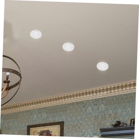 6pcs Round Lampshade Diffuser Translucent White Light Covers for Balanced Illumination Enhanced Light Distribution and Minimal Shadows Drum Lampshades in Saudi Arabia