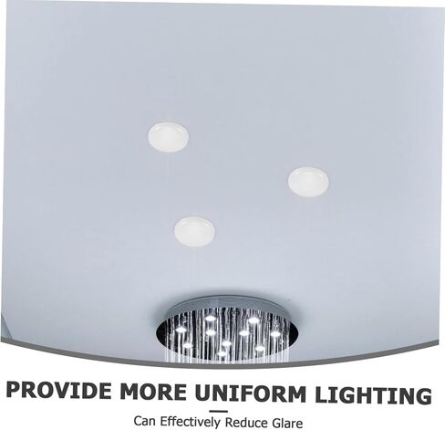 6pcs Round Lampshade Diffuser Translucent White Light Covers for Balanced Illumination Enhanced Light Distribution and Minimal Shadows Drum Lampshades in Saudi Arabia