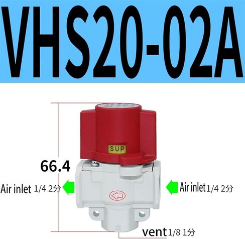 Pneumatic Residual Pressure Relief Valve VHS20-01A VHS20-02A VHS30-02A VHS30-03A VHS40-03A VHS40-04A(VHS20-02A) in Saudi Arabia