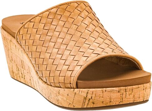 Corkys Footwear Women's Wine And Dine 2.5-Inch Wedge Sandal - With A Woven Upper, Cork Platform, Slip-On Design, and Corkys Soft EVA Insoles For All Day Wear in Saudi Arabia