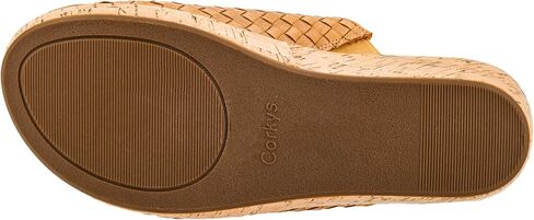 Corkys Footwear Women's Wine And Dine 2.5-Inch Wedge Sandal - With A Woven Upper, Cork Platform, Slip-On Design, and Corkys Soft EVA Insoles For All Day Wear in Saudi Arabia