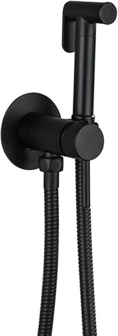 Toilet Bathroom HandheldSprayerSprayer HandheldSprayer Brass Baby Cloth Diaper Sprayer for Hot and Cold Water PortableFaucet, withHose for Feminine Wash Easy to Inst(Matte Black) in Saudi Arabia