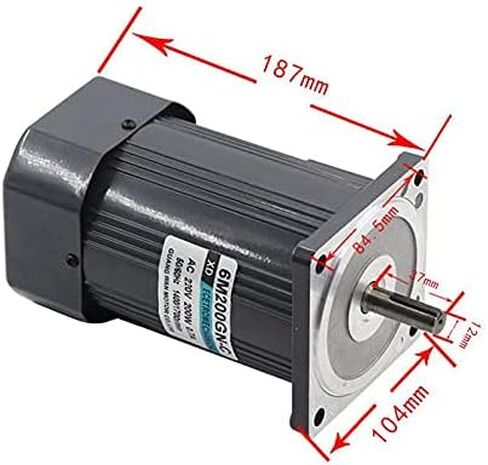 Davitu AC Motor - 220V AC High-Speed Electric Machine 200W Optical Axis 1400 Speed Adjustable Forward and Reverse Miniature Induction Small Motor - (Speed: 1400) in Saudi Arabia