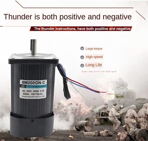 Davitu AC Motor - 220V AC High-Speed Electric Machine 200W Optical Axis 1400 Speed Adjustable Forward and Reverse Miniature Induction Small Motor - (Speed: 1400) in Saudi Arabia