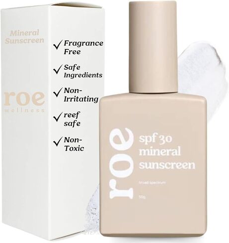 Roe Wellness- Baby Mineral Sunscreen SPF 30 Clean Ingredients | Non-Greasy, Reef Safe, Paraben-Free (2Pack) in Kuwait