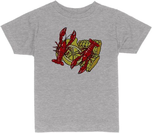 Louisiana Crawfish and Corn Toddler Kids T-Shirt in Saudi Arabia