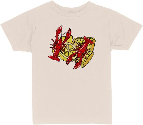 Louisiana Crawfish and Corn Toddler Kids T-Shirt in Saudi Arabia