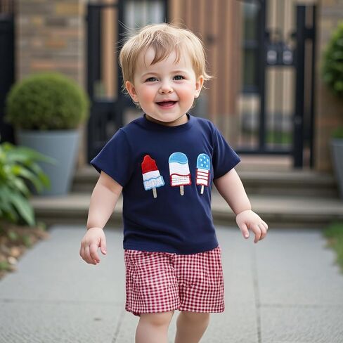 Baby Boy Halloween Outfit Clothes Toddler Pumpkin Shorts Set | Baby Boy Halloween Clothes Pumpkin Outfits Truck Short Sleeve T-shirt Plaid Shorts Set Toddler Summer Clothes in Saudi Arabia
