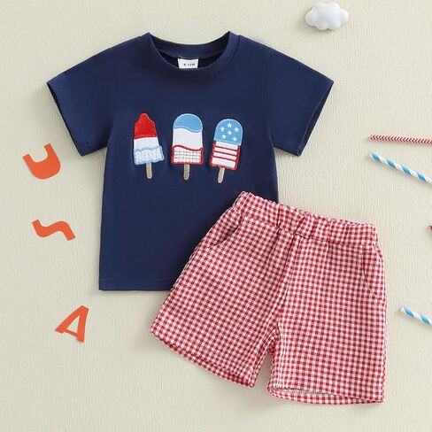 Baby Boy Halloween Outfit Clothes Toddler Pumpkin Shorts Set | Baby Boy Halloween Clothes Pumpkin Outfits Truck Short Sleeve T-shirt Plaid Shorts Set Toddler Summer Clothes in Saudi Arabia